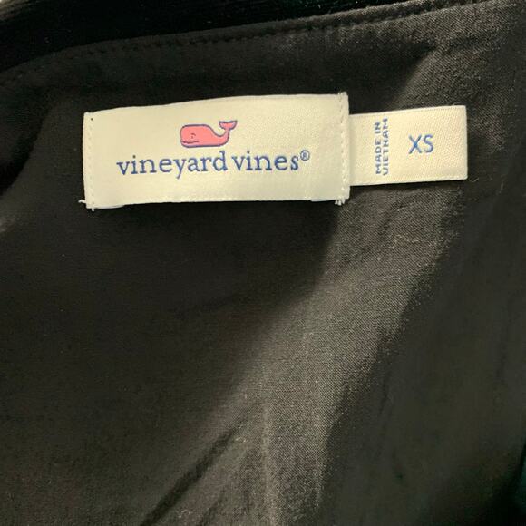Vineyard Vines Blackwatch Velvet V-Neck Dress Size XS - Picture 9 of 10